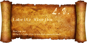 Labritz Viorika névjegykártya